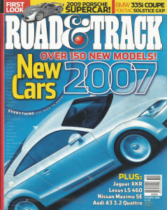 ROAD & TRACK 2006 OCT - NEW CARS, PENSKE, RX8, LeMans*
